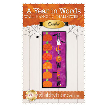 A Year in Words Wall Hangings - Halloween - October - Pattern, Image