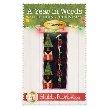 A Year in Words Wall Hangings - Christmas - December - Pattern, Image