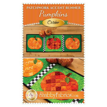 Patchwork Accent Runner - Pumpkins - October Pattern, Image