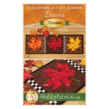 Patchwork Accent Runner - Leaves - November Pattern, Image