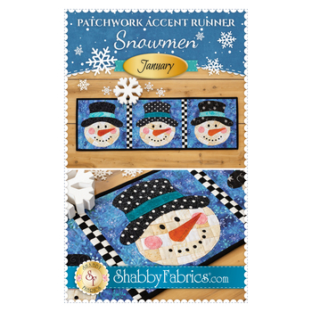 Patchwork Accent Runner - Snowmen - January - Pattern