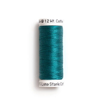 Sulky 12wt Cotton Petites Thread #1096 Turquoise - 50yd, Image