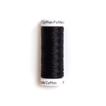 Sulky 12wt Cotton Petites Thread #1005 Black - 50yd, Image