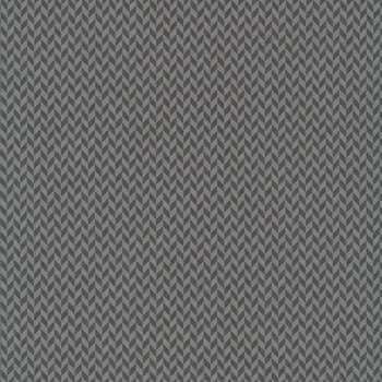 Kimberbell Basics 9397-K Dark Gray Herringbone Texture by Kim Christopherson for Maywood Studio, Image