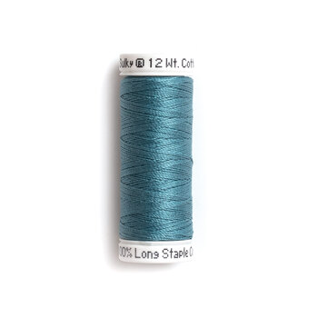 Sulky 12wt Cotton Petites Thread #1252 Bright Peacock - 50yd, Image