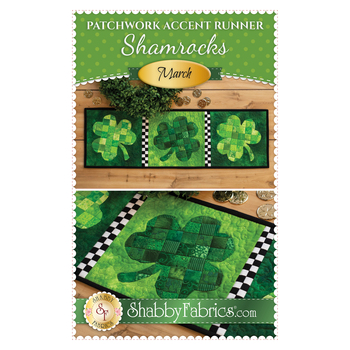 Patchwork Accent Runner - Shamrocks - March - PDF Download