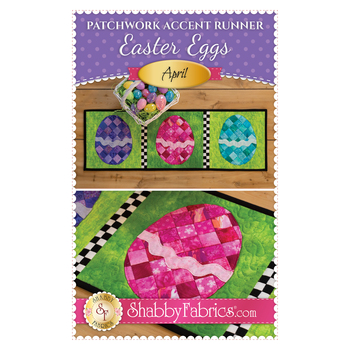 Patchwork Accent Runner - Easter Eggs - April Pattern - PDF Download, Image