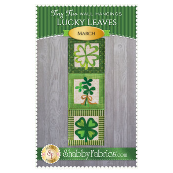 Tiny Trio Wall Hangings - Lucky Leaves - March Pattern - PDF Download, Image