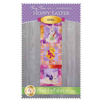 Tiny Trio Wall Hangings - Hoppy Easter - April Pattern - PDF Download, Image