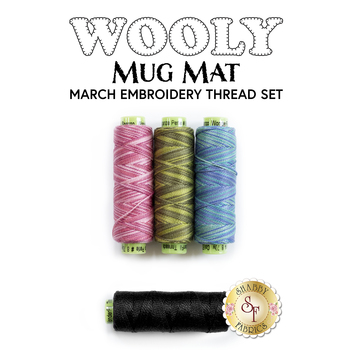  Wooly Mug Mat Series - March - 4pc Embroidery Thread Set, Image