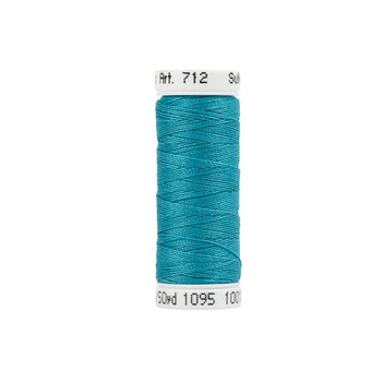 Sulky 12wt Cotton Petites Thread #1095 Turquoise - 50yd, Image