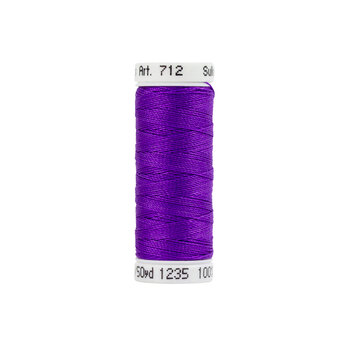 Sulky 12wt Cotton Petites Thread #1235 Deep Purple - 50yd, Image