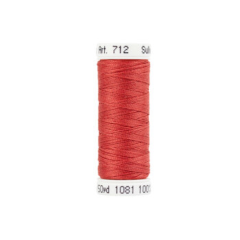 Sulky 12wt Cotton Petites Thread #1081 Brick - 50yd, Image