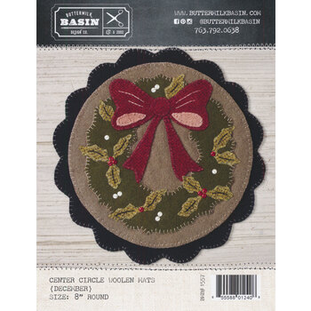 Welcome Home Center Circle Mat - December Pattern, Image