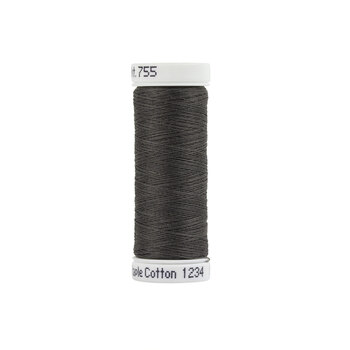 Sulky 50wt Cotton Thread #1234 Almost Black - 160yd, Image