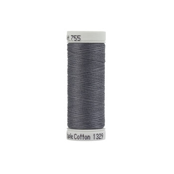 Sulky 50wt Cotton Thread #1329 Dark Nickel Gray - 160yd, Image