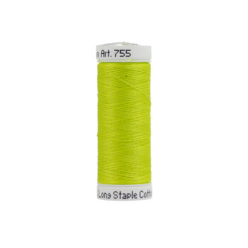 Sulky 50wt Cotton Thread #1901 Neon Yellow - 160yd, Image