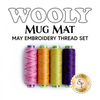  Wooly Mug Mat Series - May - 4pc Embroidery Thread Set, Image