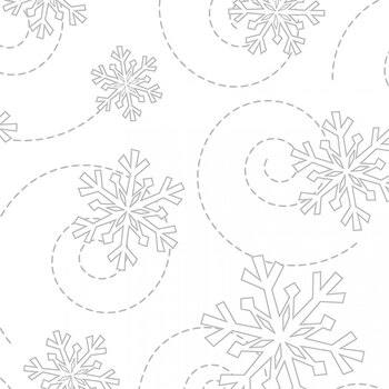 Kimberbell Basics 8240-WW White on White Snowflakes by Kim Christopherson for Maywood Studio, Image