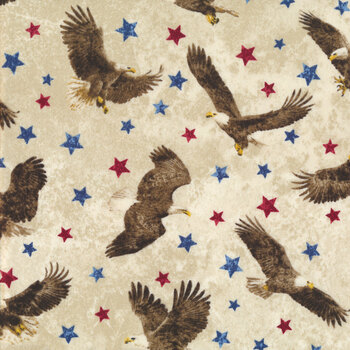 Stonehenge Stars & Stripes 7 39436-30 by Deborah Edwards for Northcott Fabrics, Image