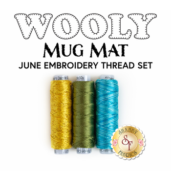  Wooly Mug Mat Series - June - 3 pc Embroidery Thread Set, Image