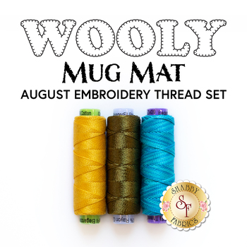  Wooly Mug Mat Series - August - 3pc Embroidery Thread Set, Image