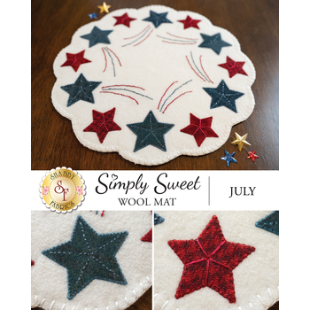  Simply Sweet Mats - July - Wool Kit, Image