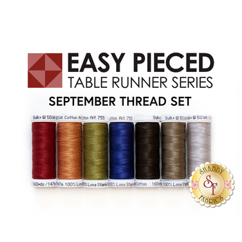 Easy Pieced Table Runner Series - September - Thread Set, Image