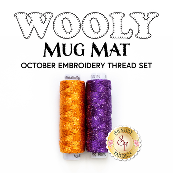  Wooly Mug Mat Series - October - 2pc Embroidery Thread Set, Image