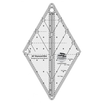 Creative Grids 60° Mini Diamond Ruler - #CGR60DIAMINI, Image