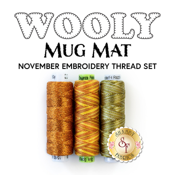  Wooly Mug Mat Series - November - 3pc Embroidery Thread Set, Image