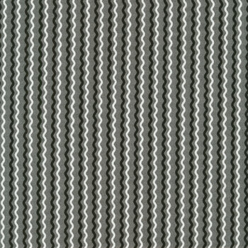 Kimberbell Basics 8255-K Gray Wavy Stripe by Kim Christopherson for Maywood Studio, Image