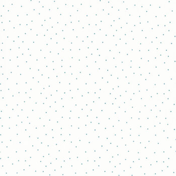 Kimberbell Basics Refreshed MAS8210-WQ White/Teal Tiny Dots by Maywood Studio, Image