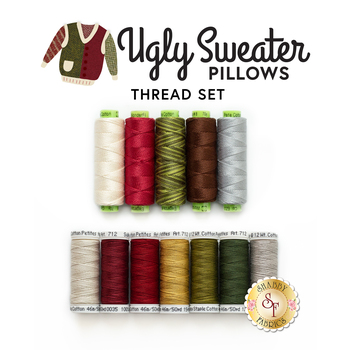 Ugly Sweater Pillows - 12 pc Thread Set, Image