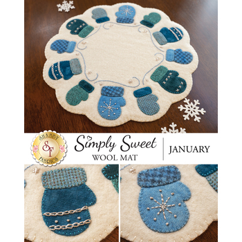  Simply Sweet Mats - January - Wool Kit, Image