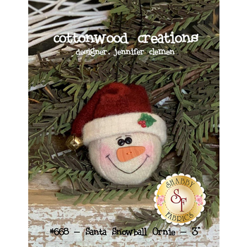 Santa Snowball Ornie Pattern, Image