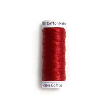 Sulky 12wt Cotton Petites Thread #1039 True Red - 50yd, Image