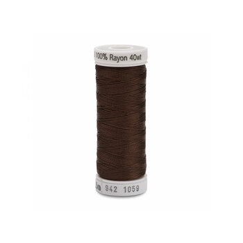 Sulky 40wt Rayon Thread #1059 Dk. Tawny Brown - 250yd, Image