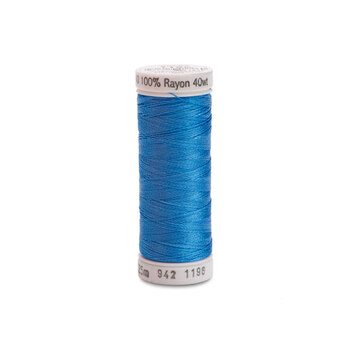 Sulky 40wt Rayon Thread #1196 Blue - 250yd, Image