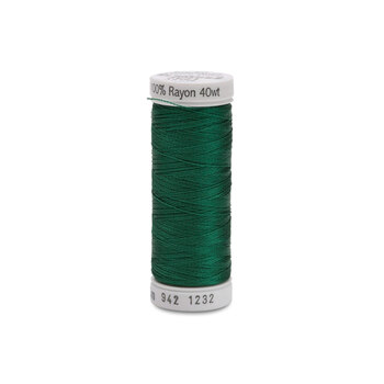 Sulky 40wt Rayon Thread #1232 Classic Green - 250yd, Image