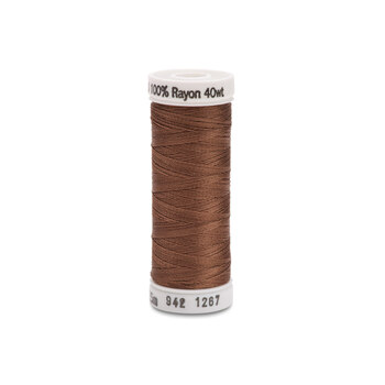 Sulky 40wt Rayon Thread #1267 Mink Brown - 250yd