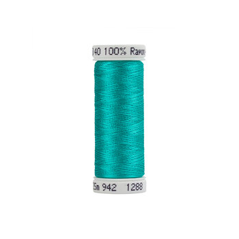 Sulky 40wt Rayon Thread #1288 Aqua - 250yd, Image