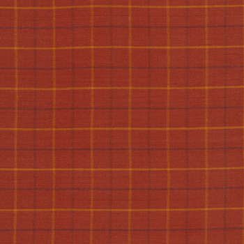 Pumpkin Patch Plaids 5353-R Cinnamon by Renee Nanneman for Andover Fabrics REM, Image