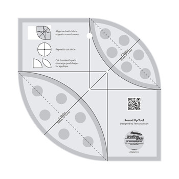 Creative Grids Round Up Tool and Quilting Ruler - #CGRATK1, Image