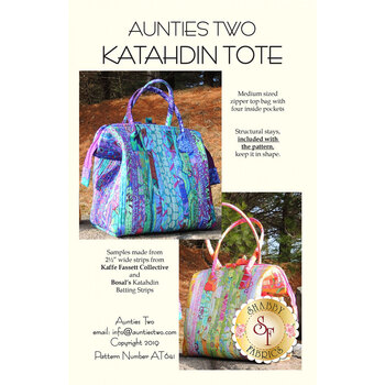 Katahdin Tote Pattern - Includes Stays