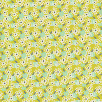 Petit Jardin 11JHR-1 Blossoms Green by In The Beginning Fabrics, Image