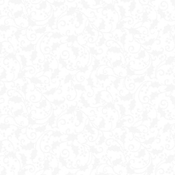 Better Not Pout 10178-09 Holly Shadow White by Nancy Halvorsen for Benartex Fabrics, Image