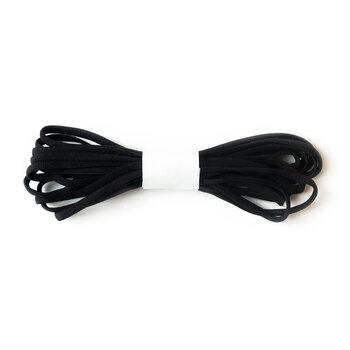 Banded Stretch Elastic - Black - 1/6