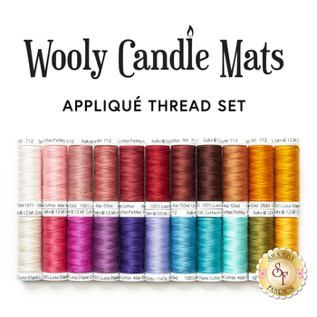 Wooly Candle Mat Club - 22pc Appliqué Thread Set