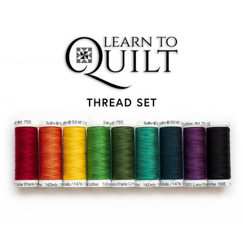 Learn To Quilt Series - Beginner Quilt - 9pc Thread Set, Image